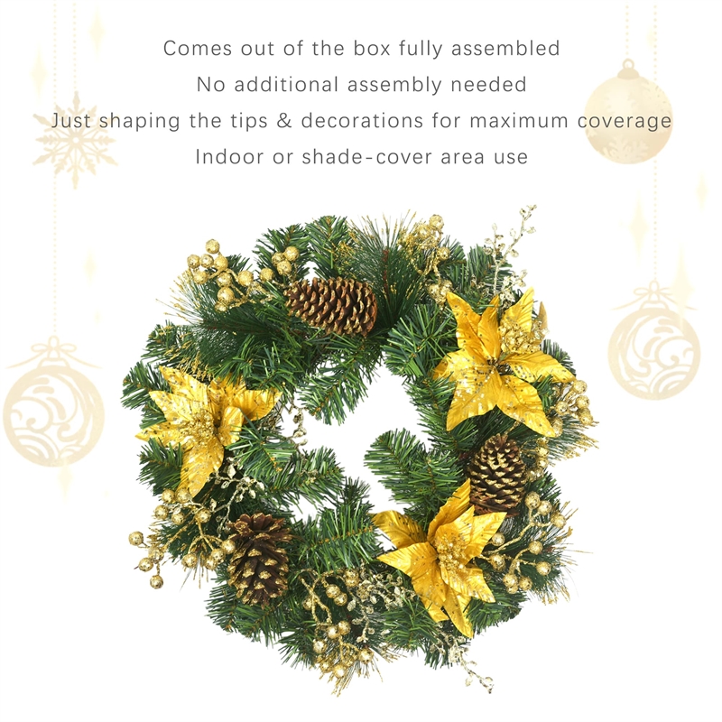 Jeco Wreath in Green and Brown