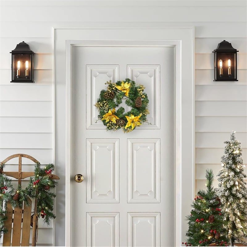 Jeco Wreath in Green and Brown