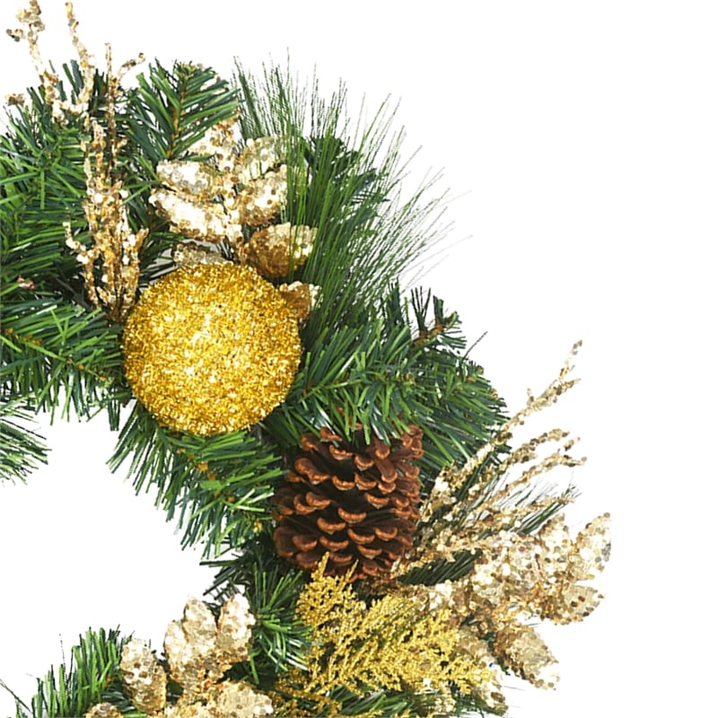Jeco Wreath in Green and Gold