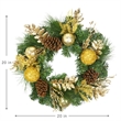 Jeco Wreath in Green and Gold