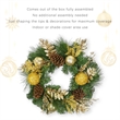 Jeco Wreath in Green and Gold