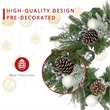 Jeco Wreath in Green and White
