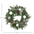 Jeco Wreath in Green and White