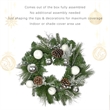 Jeco Wreath in Green and White