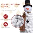 Jeco Snowman Christmas Tree Decor in White and Brown