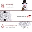 Jeco Snowman Christmas Tree Decor in White and Brown