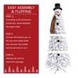 Jeco Snowman Christmas Tree Decor in White and Brown