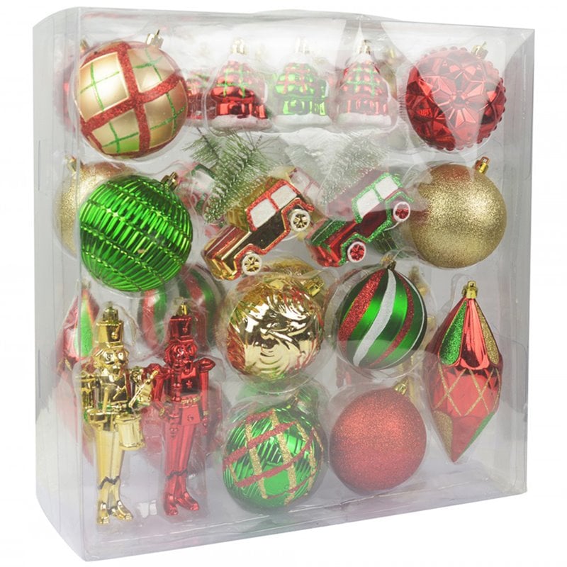 Jeco 36 Piece Christmas Tree Ornament Set