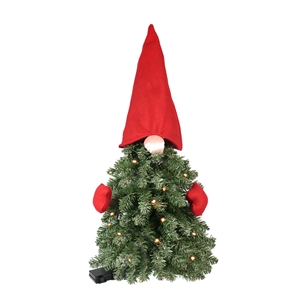 Jeco 30&quot Pre Lit Gnome Christmas Tree in Green