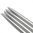 Jeco Swirl Taper Candle in Silver (Set of 12)