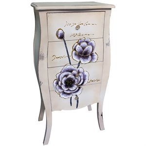 Jeco 4 Drawer Accent Chest in Distressed Natural