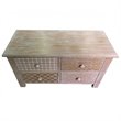 Jeco 4 Drawer Accent Chest in Distressed Natural