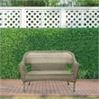 Jeco Clark Wicker Patio Loveseat in Gray