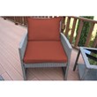 Jeco Mirabelle 3 Piece Wicker Bistro Set in Brick Red
