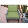 Jeco Mirabelle 3 Piece Wicker Bistro Set in Sage Green