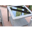 Jeco Mirabelle 3 Piece Wicker Bistro Set in Sage Green