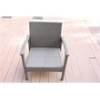 Jeco Meredith 4 Piece Wicker Conversation Set in Tan