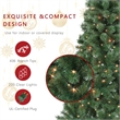 Jeco Aisling 6' Sentiments Christmas Tree with Clear Lights