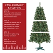 Jeco Aisling 6' Sentiments Christmas Tree with Clear Lights