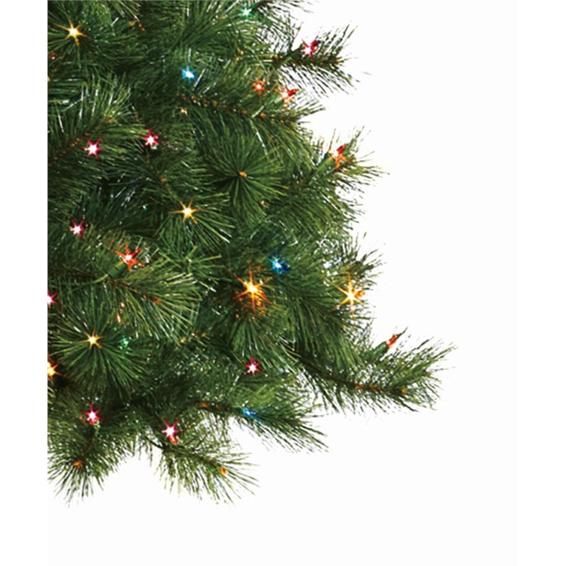 Jeco Aine 7' Aspen Christmas Tree with Multicolor Lights