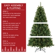 Jeco Aine 7' Aspen Christmas Tree with Multicolor Lights