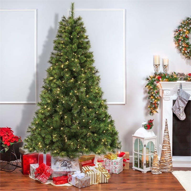 Jeco Isobel 7' Aspen Christmas Tree with Clear Lights