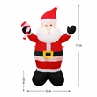 6FT White Santa Inflatable
