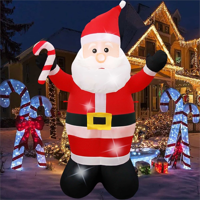 6FT White Santa Inflatable