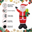 8 Ft. Red Plastic Inflatable Santa