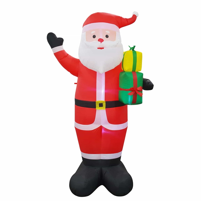 8 Ft. Red Plastic Inflatable Santa