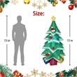 Jeco 6 Feet Christmas Tree with Snow Inflatable in Red/Green