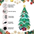 Jeco 6 Feet Christmas Tree with Snow Inflatable in Red/Green