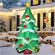 Jeco 6 Feet Christmas Tree with Snow Inflatable in Red/Green