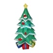 Jeco 6 Feet Christmas Tree with Snow Inflatable in Red/Green