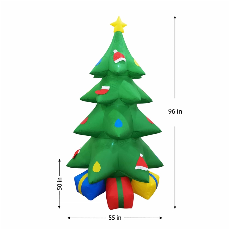 8 Ft. Green Fabric Inflatable Christmas Tree