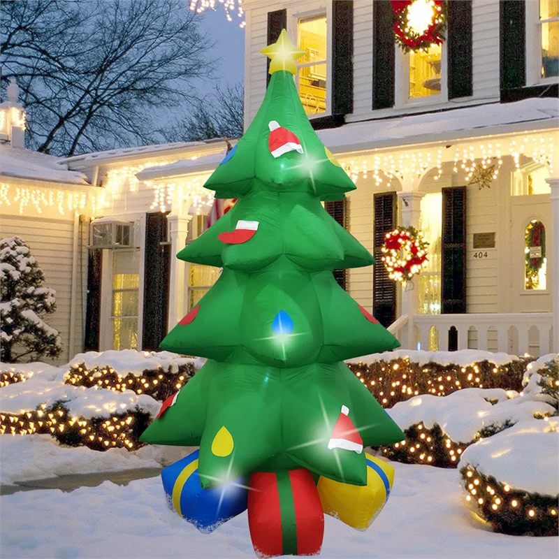 8 Ft. Green Fabric Inflatable Christmas Tree