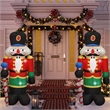 6 Ft. Red Fabric Inflatable Nutcracker