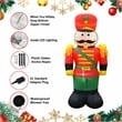 4 Ft. Red Fabric Inflatable Nutcracker
