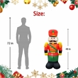 4 Ft. Red Fabric Inflatable Nutcracker