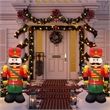 4 Ft. Red Fabric Inflatable Nutcracker