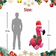 4 Ft. Red Fabric Inflatable Flamingo
