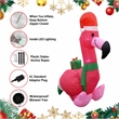 4 Ft. Red Fabric Inflatable Flamingo
