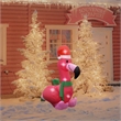 4 Ft. Red Fabric Inflatable Flamingo