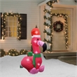4 Ft. Red Fabric Inflatable Flamingo