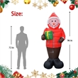 Jeco 8 Feet Inflatable Snowman in A Down Jacket in Multi-Color