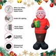 Jeco 8 Feet Inflatable Snowman in A Down Jacket in Multi-Color