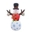 Jeco 6 Feet Inflatable Tree Hand Snowman in Multi-Color