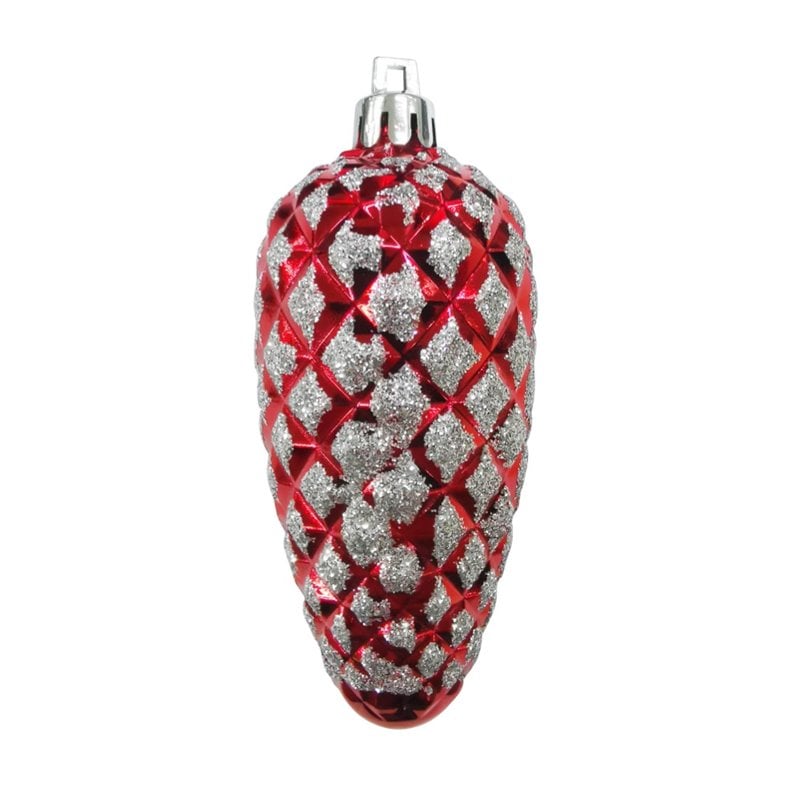 Jeco 40 Piece Tinsel Town Christmas Tree Ornament Set
