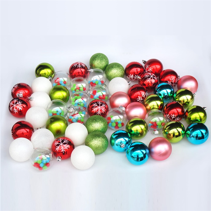 Jeco 50 Piece Elegant Wonder Christmas Tree Ornament Set