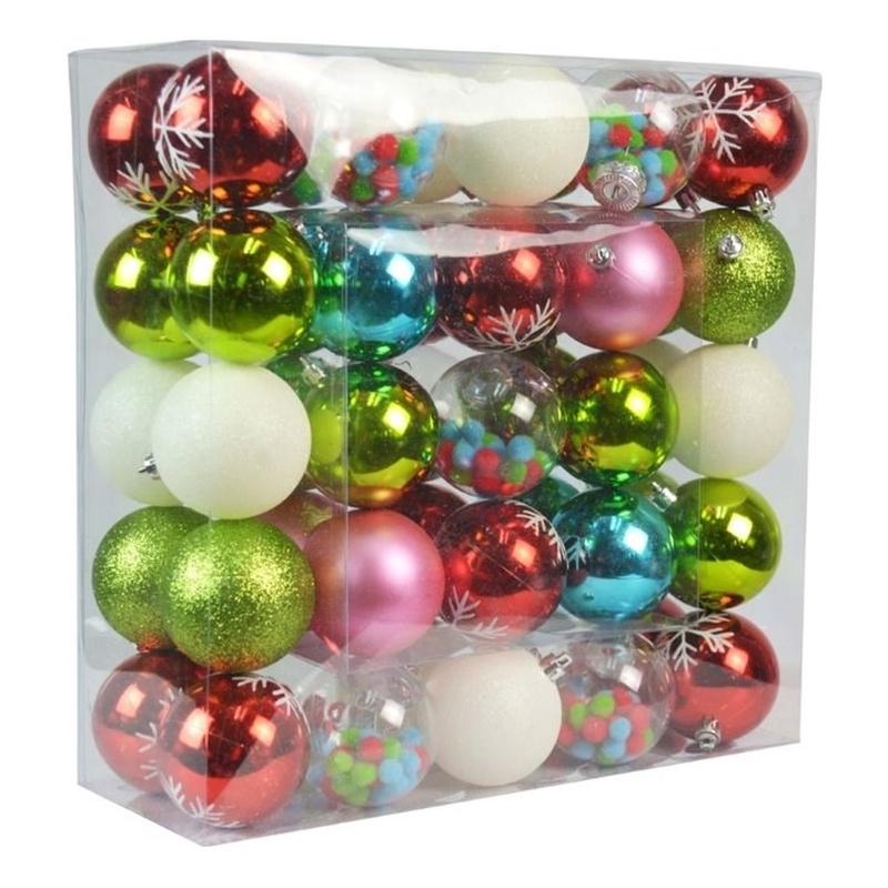 Jeco 50 Piece Elegant Wonder Christmas Tree Ornament Set